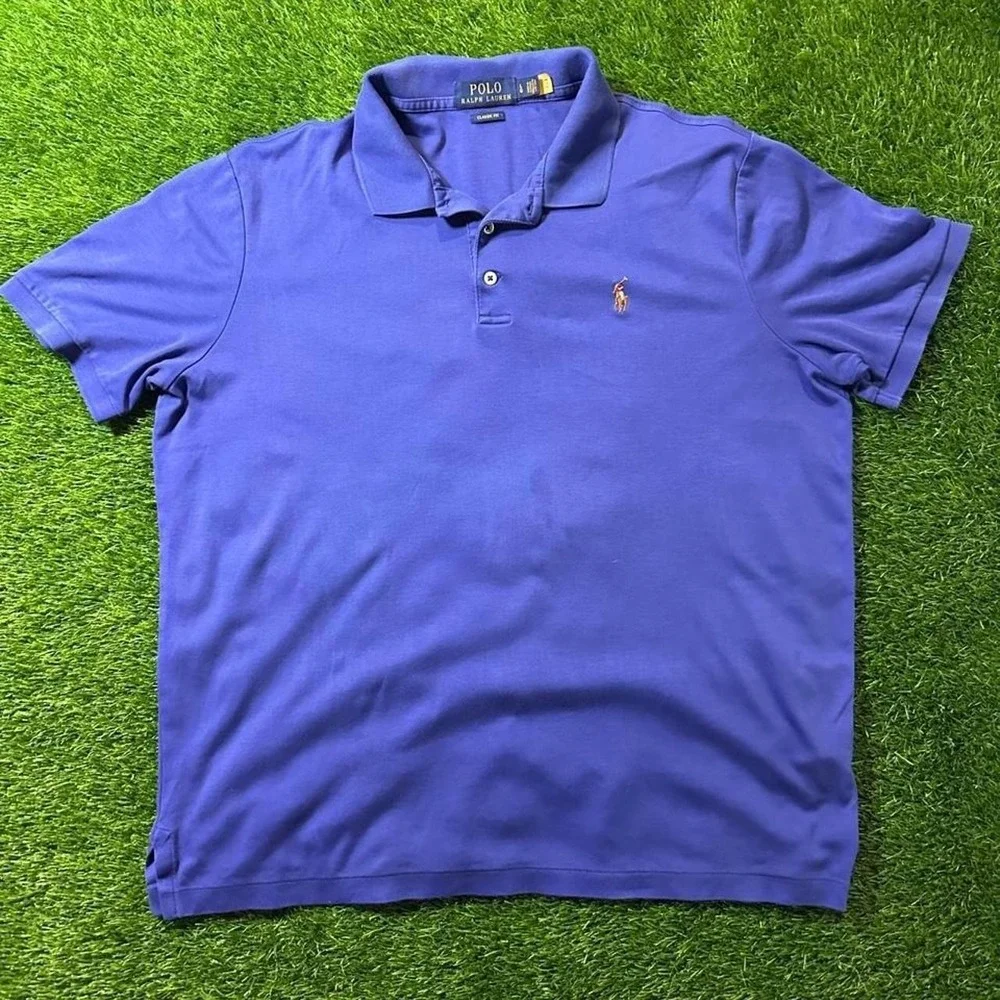Ralph Lauren blue polo shirt